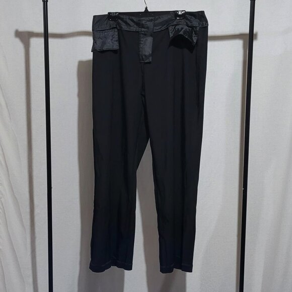 Sigrid Olsen pants wide leg trousers high waist black plus size 16 neutral new - Picture 3 of 16